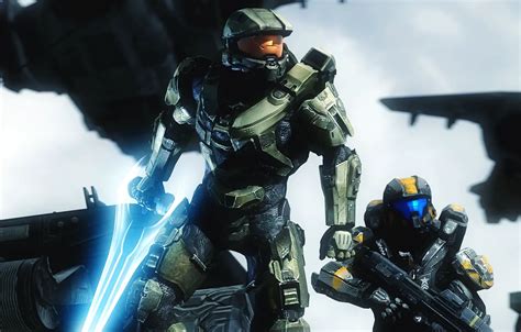 Wallpaper soldiers, helmet, armor, Master Chief, Halo 5: Guardians ...