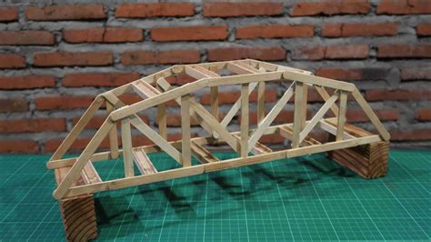 Diy - Parker truss bridge with popsicle sticks - YouTube