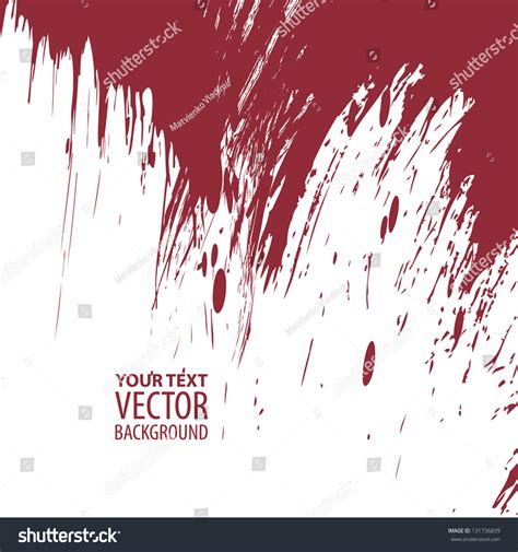 Abstract Background With Red Ink Splatter Stock Vector Illustration 131736839 : Shutterstock