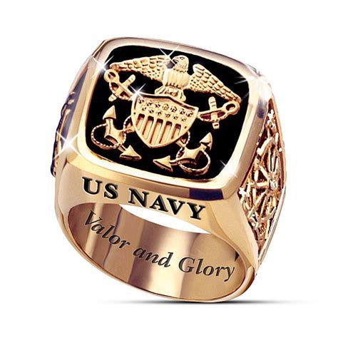 Navy Personalized Men's Ring: Choose An Insignia | Rings for men, Navy rings, Navy jewelry