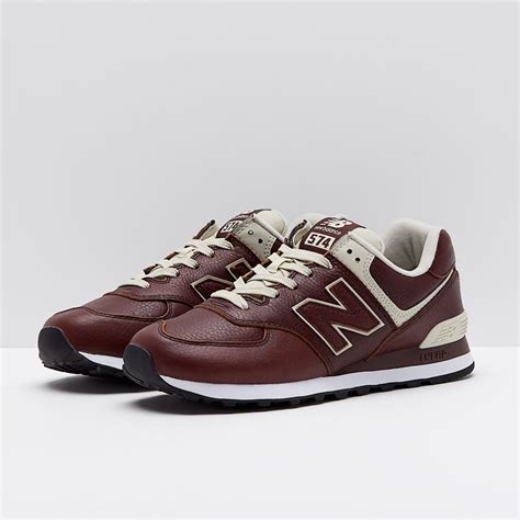 Mens Shoes - New Balance 574 Leather - Brown - ML574LPB