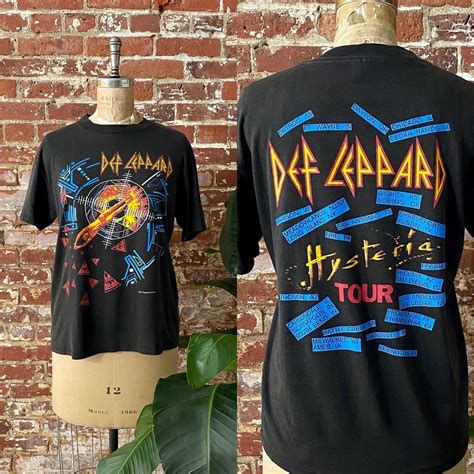 Vintage 1987 Def Leppard Hysteria Tour Tee 80s Def Leppard - Etsy Canada