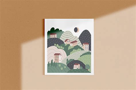 Landscape pattern design on Behance