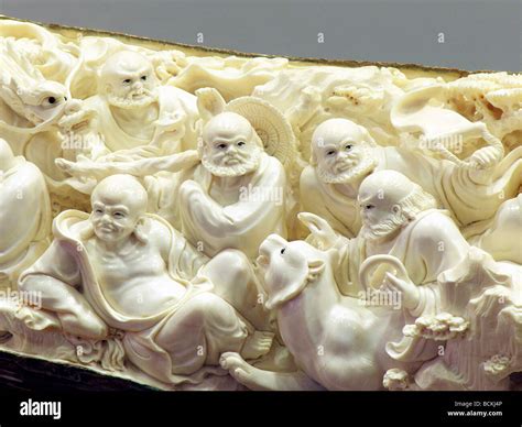 Chinese ivory art sculpture Stock Photo - Alamy