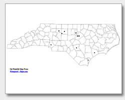 Free Printable Map Of Nc Cities - Get Latest Map Update