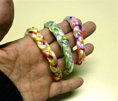 Recycled plastic bag braided bracelet | Plastic bag crafts, Upcycle plastic, Diy recycle plastic