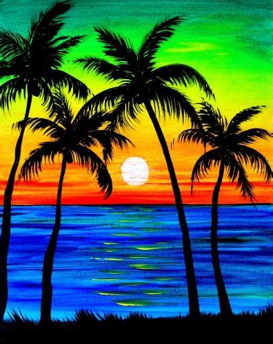 Beautiful Easy Landscape Painting Ideas for Beginners - Sunrise Painti – ArtWorkCrafts.com