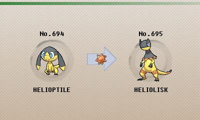 Pokemon Helioptile Evolution Chart