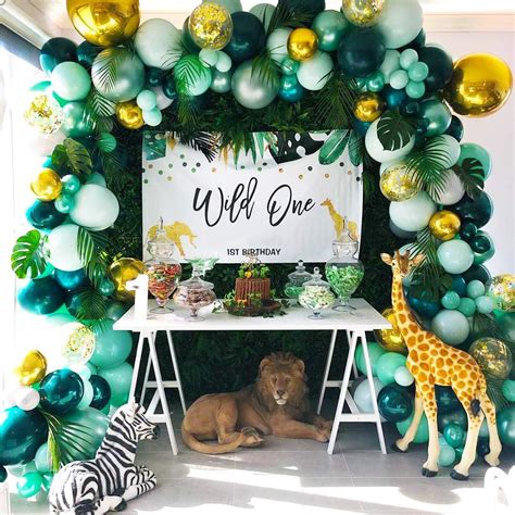 Jungle Safari Themed Balloon Garland Kit – Green India | Ubuy