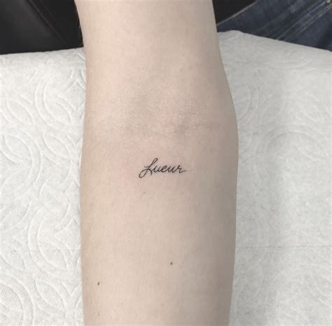 Pin by sophia on tattoos | French word tattoos, Cursive tattoos, French ...