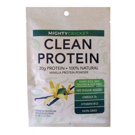 Mighty Cricket Protein Powder Vanilla (single serve) - Mighty Cricket