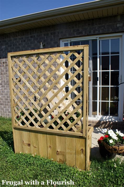 Frugal with a Flourish: How to Build A Lattice Planter Box