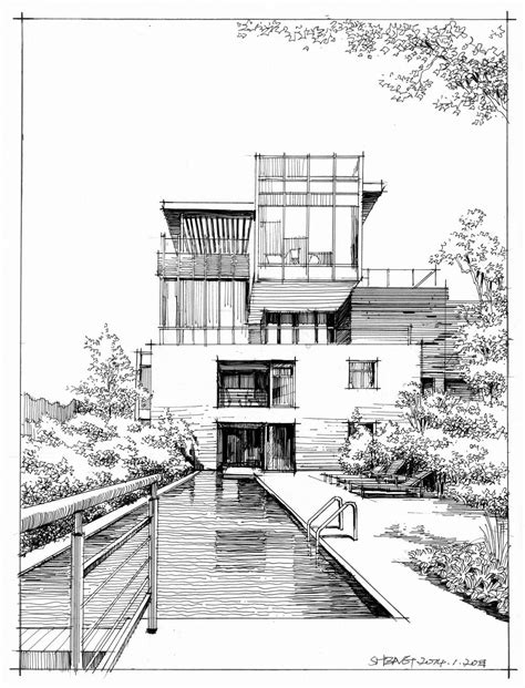 Pin on 手绘 | Architecture concept drawings, Architecture design sketch, House design drawing