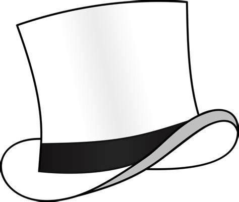 Top Hat Fedora Six Thinking Hats White - White Hat De Bono Clipart - Full Size Clipart (#92240 ...