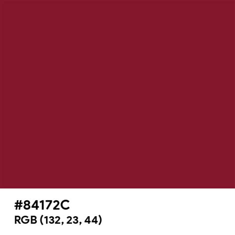 Sweet Cherry Red color hex code is #84172C