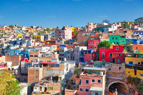 Guanajuato, Mexico, colorful streets | High-Quality Architecture Stock ...