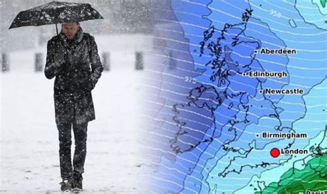 UK snow map: ‘UNSETTLED’ weather patterns to bring snow to Britain in ...