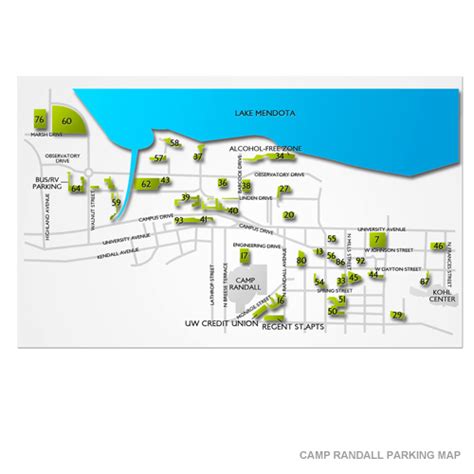 Camp Randall Stadium Parking - Camp Randall Stadium Parking Map | Vivid Seats