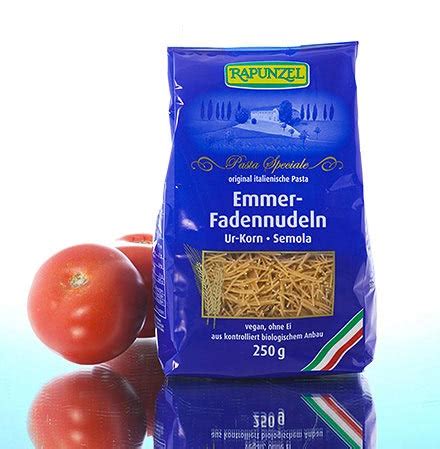 Rapunzel Emmer Pasta at Violey - Pasta specialties from ancient grains