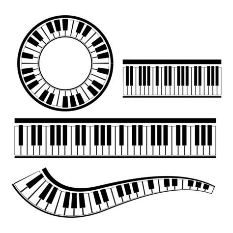 Premium Vector | Keyboard piano vector musical instrument illustration ...