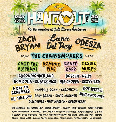 Hangout Festival 2024 Lineup Has Zach Bryan, Lana Del Rey, &, Um, Some ...