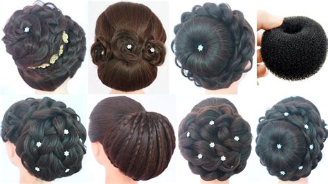 1 donut and 7 juda hairstyle || hairstyle for gown || wedding hairstyle ...