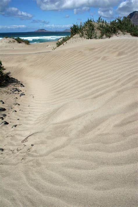 Famara beach, Lanzarote stock photo. Image of surf, sand - 8986660