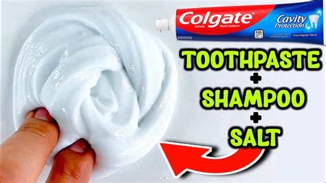 NO BORAX TOOTHPASTE & SHAMPOO SLIME🤔 NO GLUE How to make slime with ...