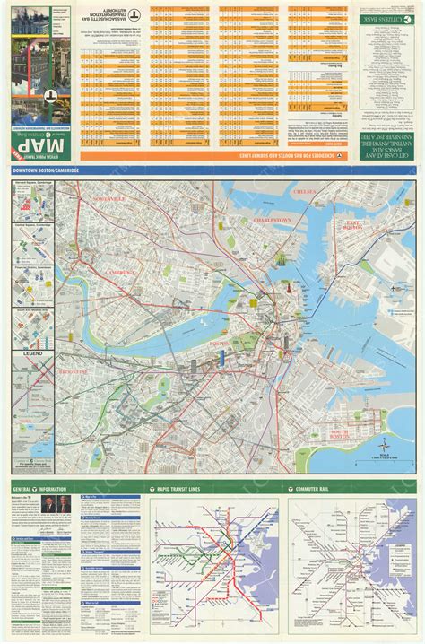 1996 MBTA System Map (Side B) – MBTAgifts