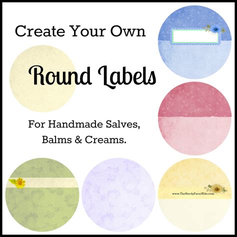 How to: Create Your Own Round Labels – The Nerdy Farm Wife