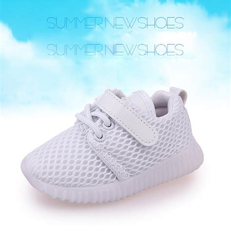 Buy Children's Shoes Led Girls Mesh Shiny Shoes Boys Light Sports Flash ...