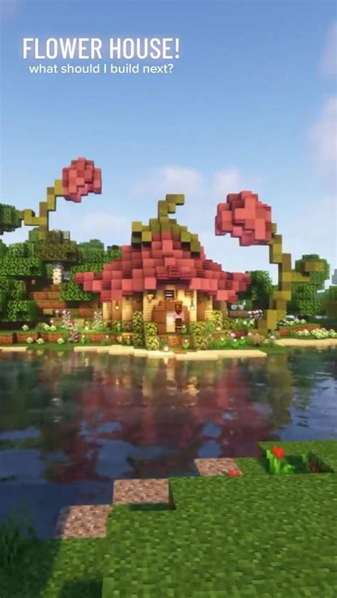 Minecraft Flower House Build [Video] | Minecraft houses, Minecraft ...