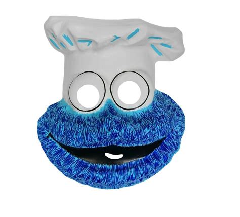 Sesame Street Character Face Mask Cookie Monster Plastic PVC Child New Licensed 787829426609 | eBay