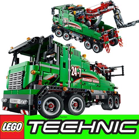 LEGO TECHNIC Set 42009 Mobile Heavy Duty Crane 42008 Tow Truck Service ...