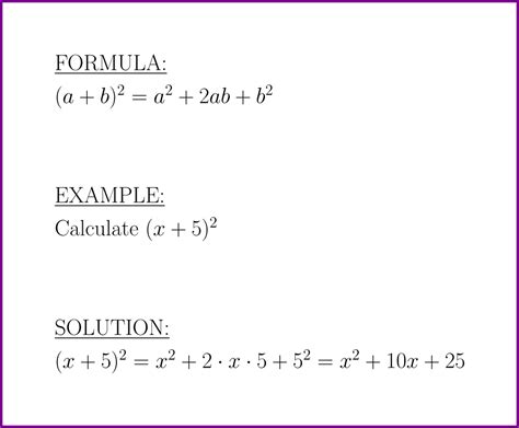 (a + b)^2 (formula and example) – LUNLUN.COM