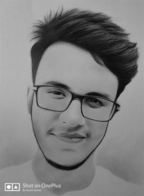 Sketch of Triggered Insaan by SUMIT SARKAR | Landscape sketch, Pencil sketch portrait, Realistic ...