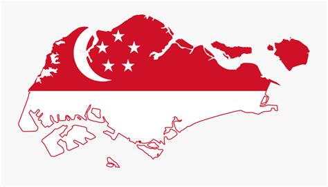 Singapore Island Clipart - Singapore Flag In Country , Free Transparent Clipart - ClipartKey