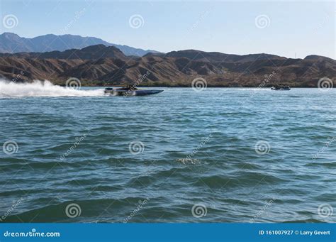 Serious Boating, Lake Havasu, Arizona Stock Image - Image of national ...