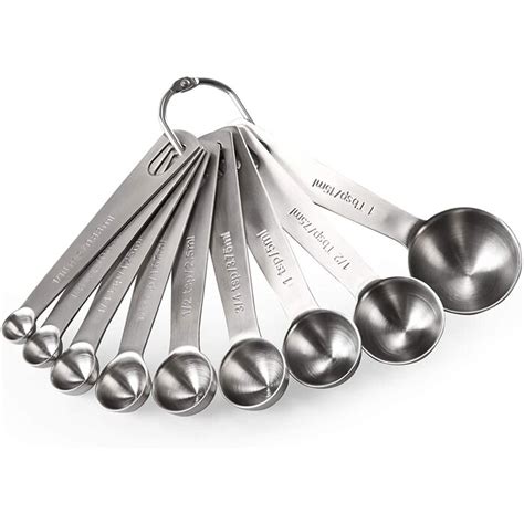 TianRan Measuring Spoons: 18/8 Stainless Steel Measuring Spoons Set Of ...