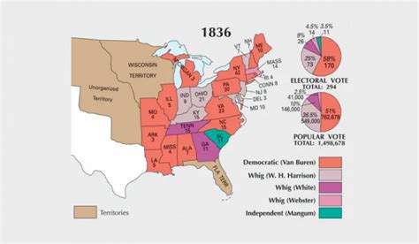 US Election of 1828 Map - GIS Geography