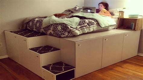 Diy Platform Beds With Storage Below - Image to u