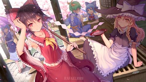 Download Kogasa Tatara Daiyousei (Touhou) Cirno (Touhou) Marisa ...