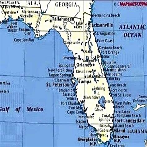 Map Of Florida Gulf Side - Printable Maps