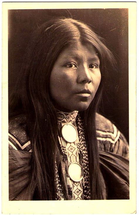 APACHE Woman, c.1930-1940. Real Photo Postcard edited c.1930-1950 ...