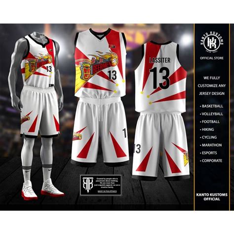 PBA “San Miguel Beermen” Basketball Jersey Customize - NBA Cut In SET ...