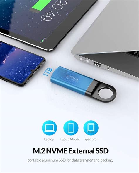 ORICO 1T Mini M.2 NVME Portable SSD External Solid, ssd usb - okgo.net