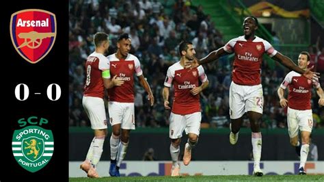 All Goals & highlight Arsenal Vs Sporting Lisbon 0 - 0 - 09/11/2018 ...