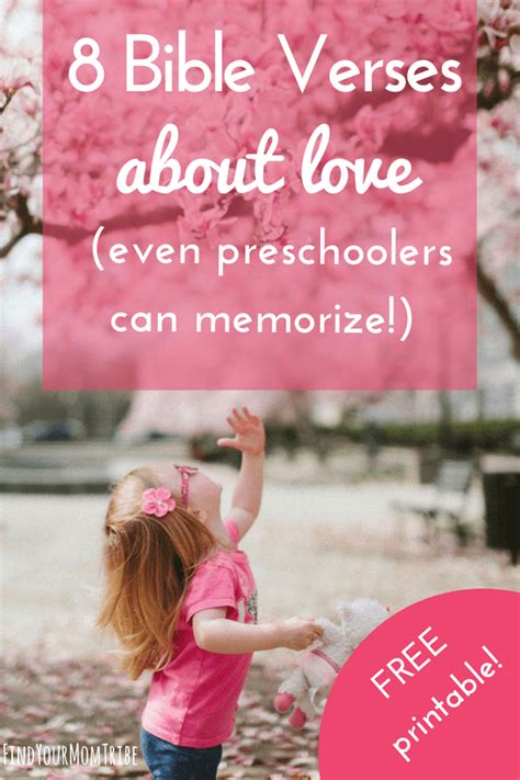 Bible Verses about Love (Even preschoolers can memorize!) - Find Your ...