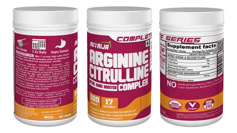 L-Arginine and L-Citrulline Complex™ in India | NutriJa™ Supplement Store