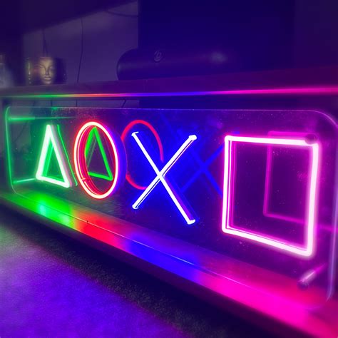 Playstation LED Neon Style Light Box Neon Sign Customs | Etsy